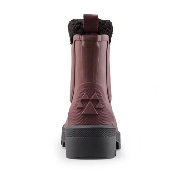 Cougar The Ignite Waterproof Faux Fur Lined Pull On Rubber Boot in Oxblood Sz 9 - Picture 3 of 14